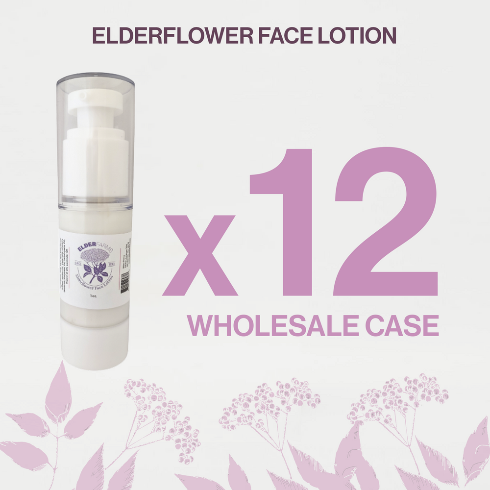 Elderflower Face Lotion - 12 Pack (Wholesale Case)