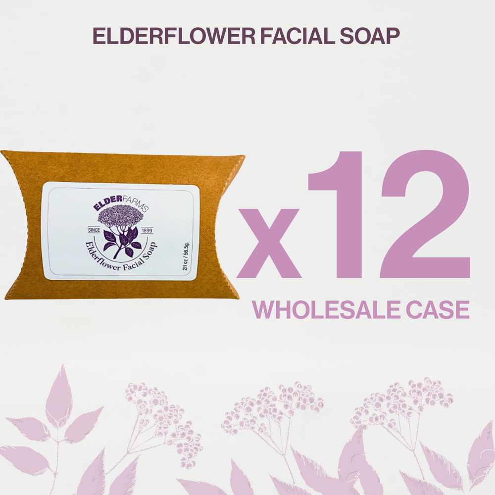 Elderflower Facial Soap- 12 Pack (Wholesale Case)
