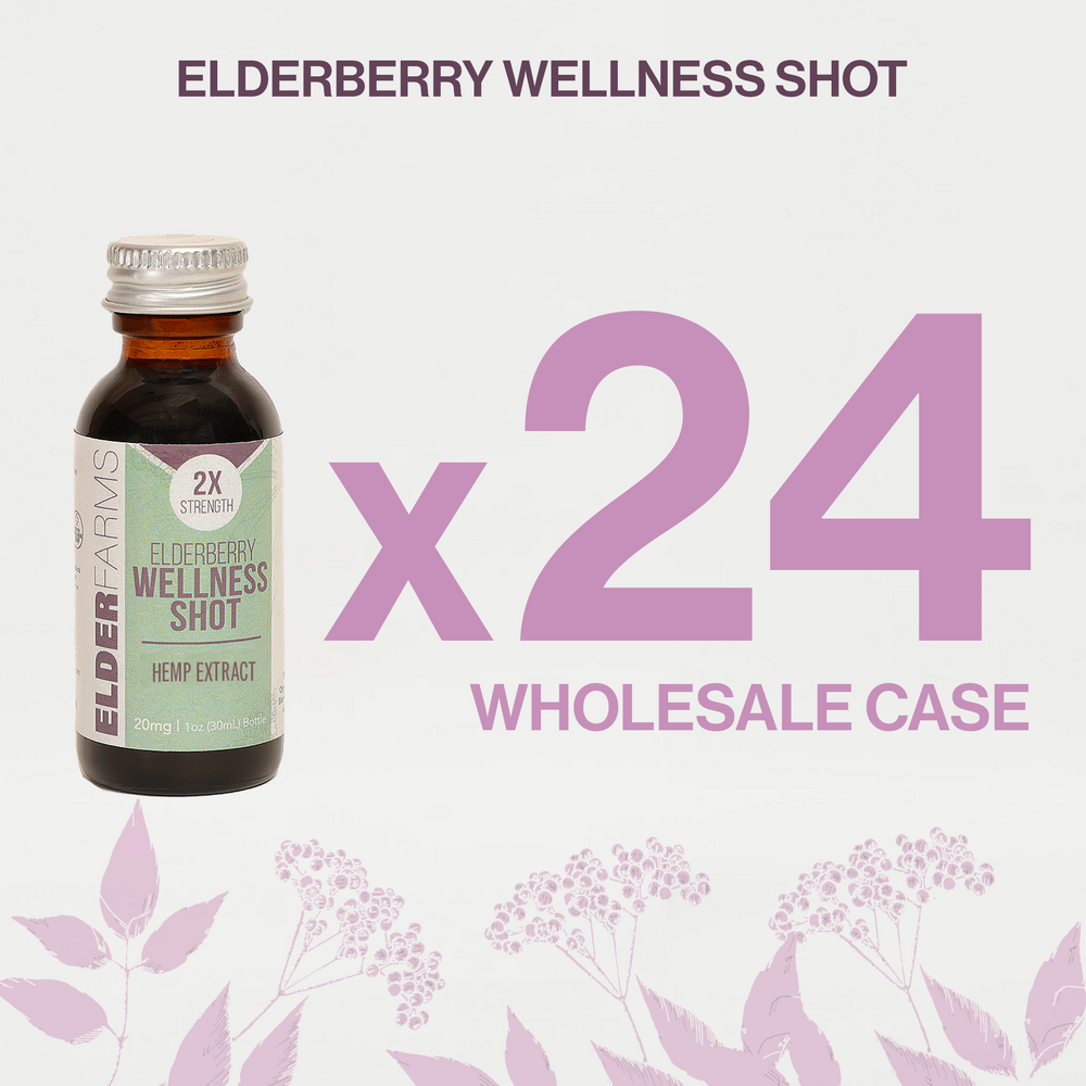 Elderberry Wellness Shot - 24 Pack (Wholesale Case)