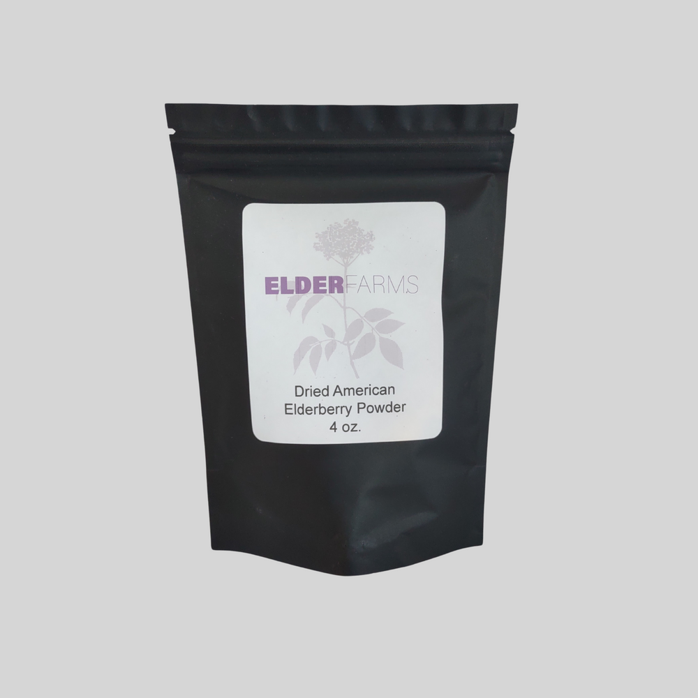 Dried Elderberry Powder 4oz. - 12 pack (Wholesale Case)