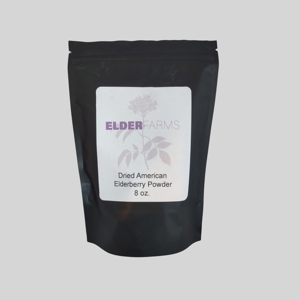 Dried Elderberry Powder 8oz. - 12 pack (Wholesale Case)